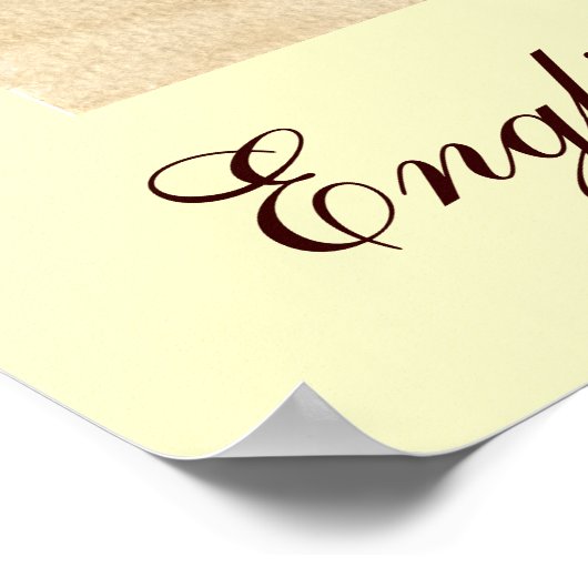 Englische Kurzattrappe Poster (Ecke)