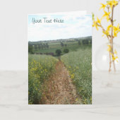 Englische ländliche karte (Gelbe Blume)