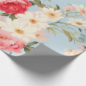 Englische Landschaft Blumengarten Geschenkpapier (Ecke)