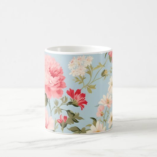 Englische Landschaft Blumengarten Kaffeetasse (Mittel)