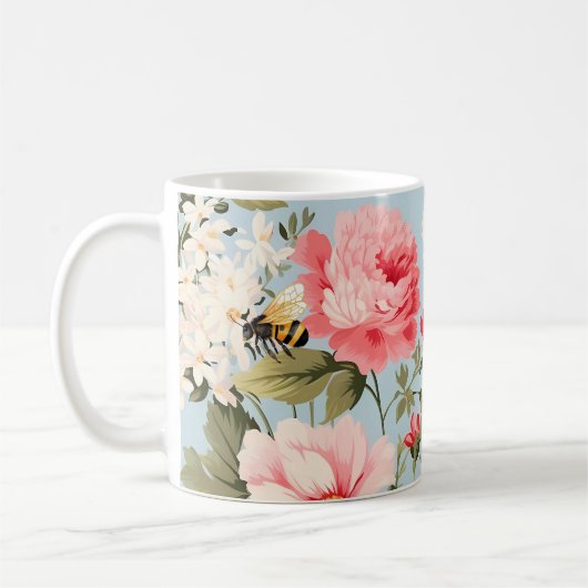 Englische Landschaft Blumengarten Kaffeetasse (Links)