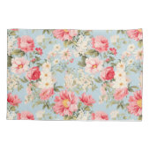 Englische Landschaft Blumengarten Kissenbezug (Rückseite)