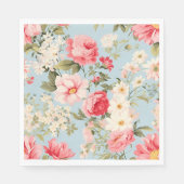 Englische Landschaft Blumengarten Serviette (Vorderseite)