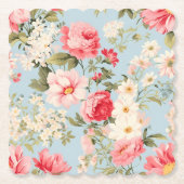 Englische Landschaft Blumengarten Untersetzer (Vorderseite)