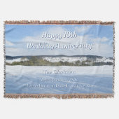 Englische Landschaft im Winter - Personalisiert Decke