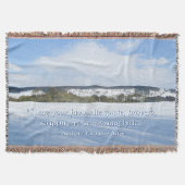 Englische Landschaft im Winter - Personalisiert Decke