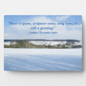 Englische Landschaft im Winter - Personalisiert Fotoplatte (Vorderseite)