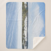 Englische Landschaft im Winter - Personalisiert Sherpadecke (Vorderseite)