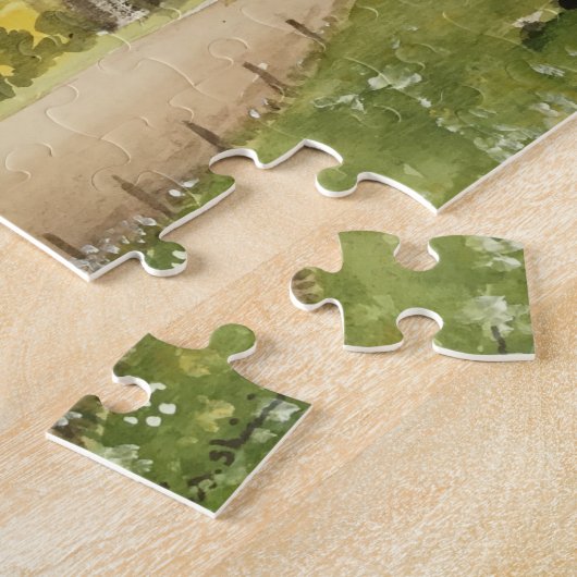 Englische Landschaft mit Kühen Puzzle (Seite)