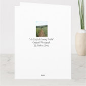 Englische Landschaft Szene Original Papa Vers Karte (Rückseite)