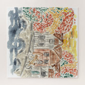 Englische Landschaft Watercolor Jigsaw Puzzle (Horizontal)