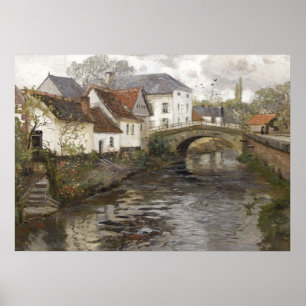 Englische Landschaftsmalerei, Vintage Landschaft Poster