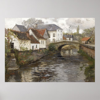 Englische Landschaftsmalerei, Vintage Landschaft Poster