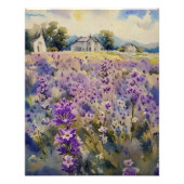 Englische Lavendel-Landschaft Fotodruck (Vorne)