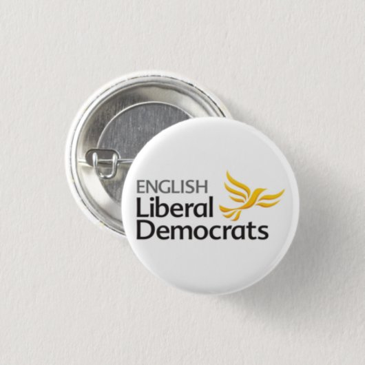 Englische Liberaldemokraten Button (Vorne & Hinten)