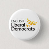 Englische Liberaldemokraten Button (Vorderseite)