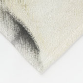 Englische Maskenmalerei - Original Hundekunst Fleecedecke (Ecke)