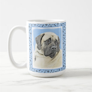 Englische Maskenmalerei - Original Hundekunst Kaffeetasse