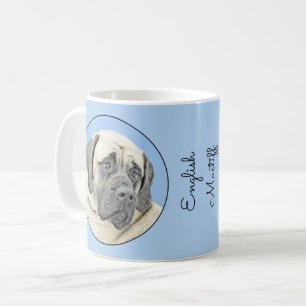 Englische Maskenmalerei - Original Hundekunst Kaffeetasse