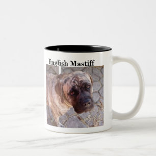 Englische Mastiff-Tasse - besonders angefertigt Zweifarbige Tasse
