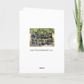 englische Mastiff Welpenvalentin wünscht Feiertagskarte (Rückseite)