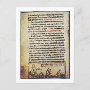 Englische Miniatur, "Medica", die einen Apotheker Postkarte