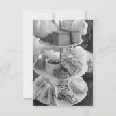 Englische Nachmittagstee Einladung (Vorderseite)