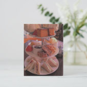 Englische Nachmittagstee-Postkarte Postkarte (Stehend Vorderseite)