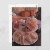 Englische Nachmittagstee-Postkarte Postkarte (Vorne/Hinten)