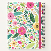 Englische Notebook-Abdeckung in rosa farbenfrohe B Notizblock (Rückseite)