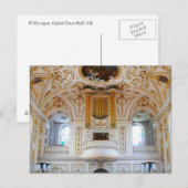 Englische Orgel Postkarte (Vorne/Hinten)