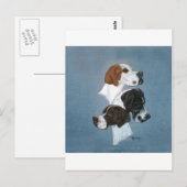 Englische Pointer Trio Head Study Postkarte (Vorne/Hinten)