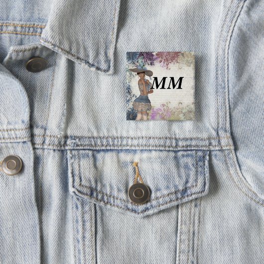 Englische Rose Button (Beispiel)