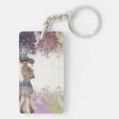 Englische Rose Schlüsselanhänger (Rückseite)