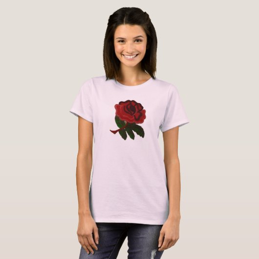 Englische Rose T-Shirt (Vorne ganz)