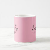 Englische Rose TYPOGRAPHY HANDSCHRIFTLICHE STIL Kaffeetasse (Mittel)