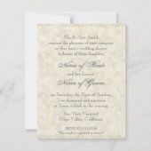 Englische Rose u. silberne Hochzeit oder Einladung (Rückseite)