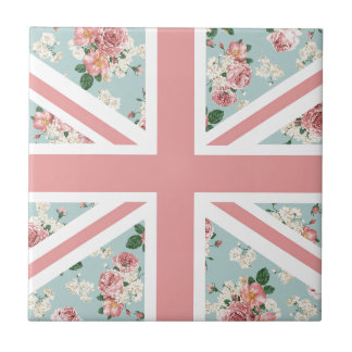 Englische Rosen-Gewerkschafts-Jack-Flagge Fliese