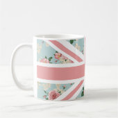 Englische Rosen-Gewerkschafts-Jack-Flagge Kaffeetasse (Links)