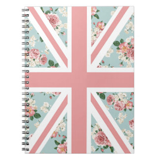 Englische Rosen-Gewerkschafts-Jack-Flagge Notizblock