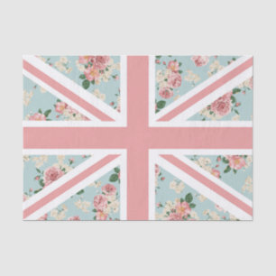 Englische Rosen-Gewerkschafts-Jack-Flagge Seidenpapier