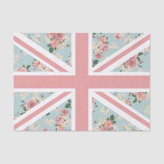 Englische Rosen-Gewerkschafts-Jack-Flagge Seidenpapier