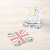 Englische Rosen-Gewerkschafts-Jack-Flagge Untersetzer (Vor Ort)