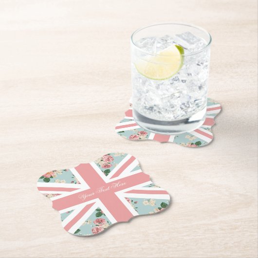 Englische Rosen-Gewerkschafts-Jack-Flagge Untersetzer (Vor Ort)