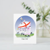 englische Rugbyjubeln, tony fernandes Postkarte (Stehend Vorderseite)