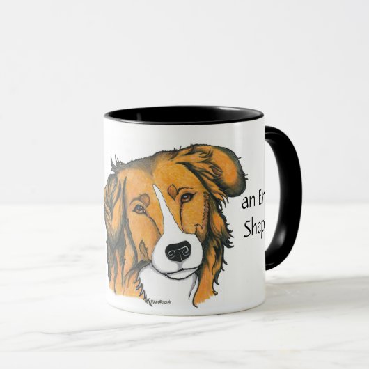 Englische Schäfer-Tasse - Sable Tasse (VorderseiteRechts)