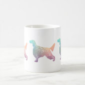 Englische Setter Dog Geometrische Silhouette - Pas Kaffeetasse (Mittel)