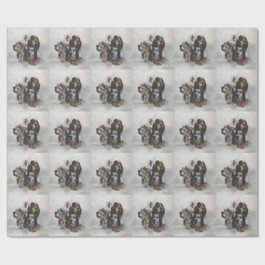 Englische Setter Geschenkpapier (Flach)