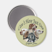 englische Setter kann nicht nur ein Magnet haben (Vorderseite/Rückseite)