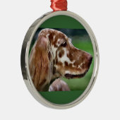 Englische Setter Kunst Ornament Aus Metall (Rechts)